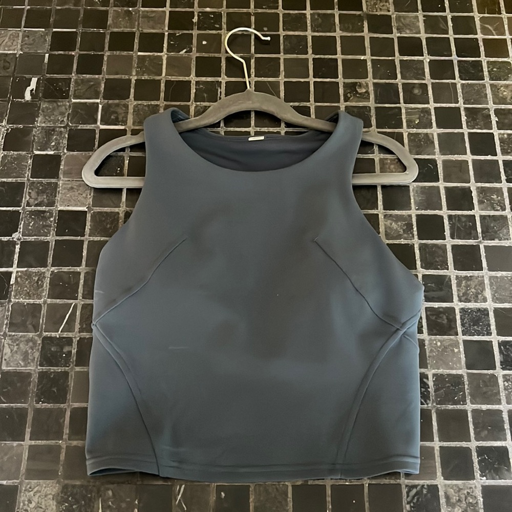 LULULEMON INVIGORATE TRAINING TANK TOP—Color: Iron Blue